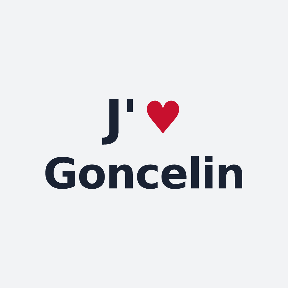 Poster personnalisé Goncelin — design J'aime Goncelin