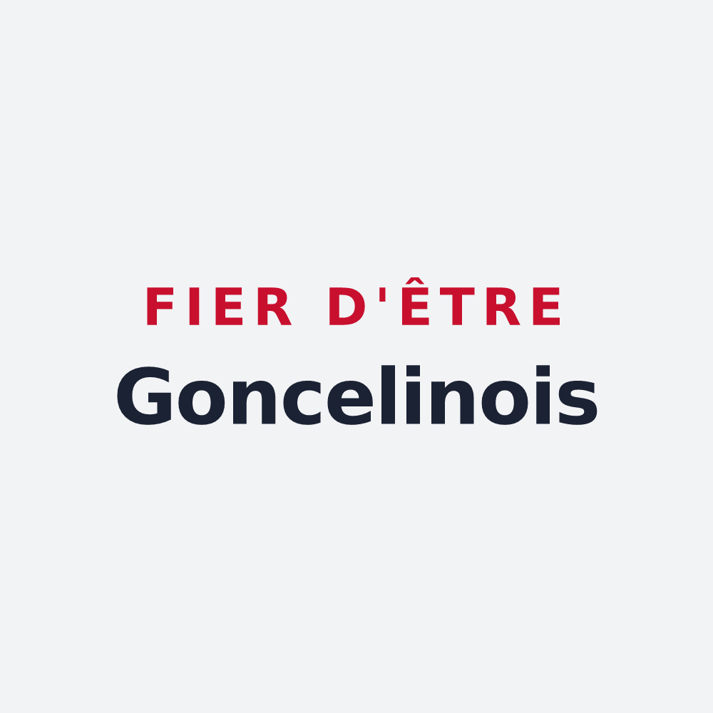 Poster « Fier d'être Goncelinois » — design pour Goncelin