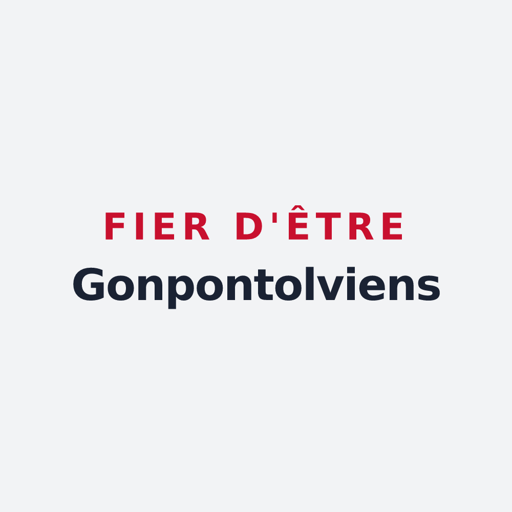Poster « Fier d'être Gonpontolviens » — design pour Gond-Pontouvre