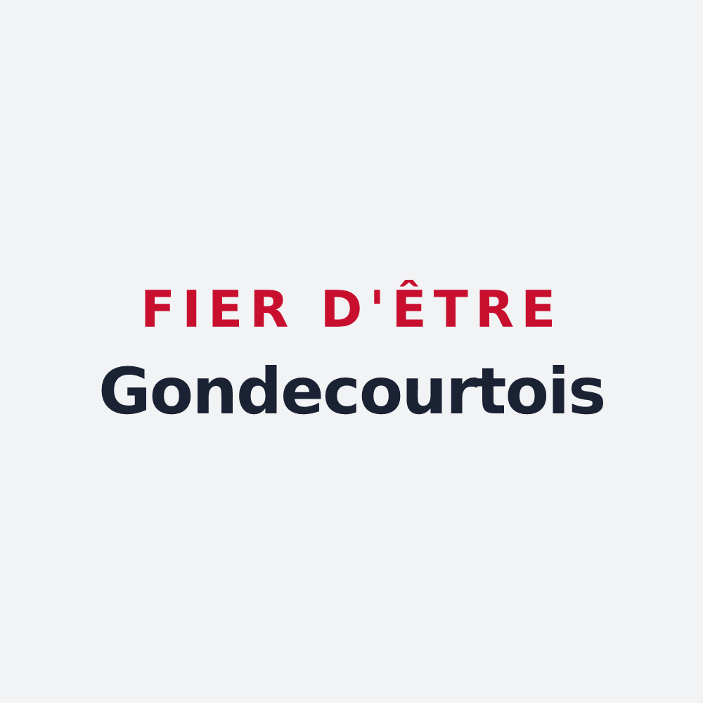 Poster « Fier d'être Gondecourtois » — design pour Gondecourt