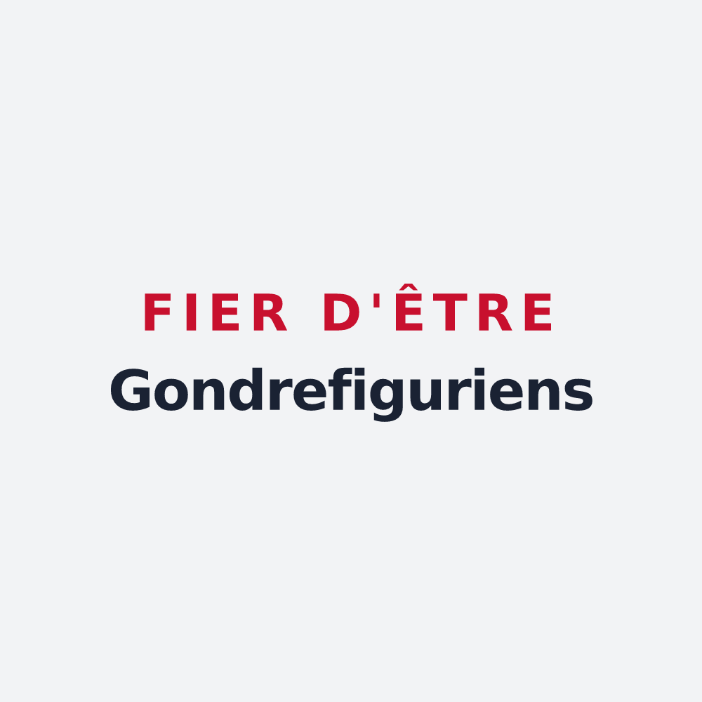 Poster « Fier d'être Gondrefiguriens » — design pour Gondrecourt-le-Château