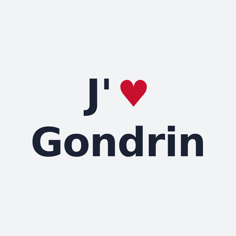 Poster personnalisé Gondrin — design J'aime Gondrin