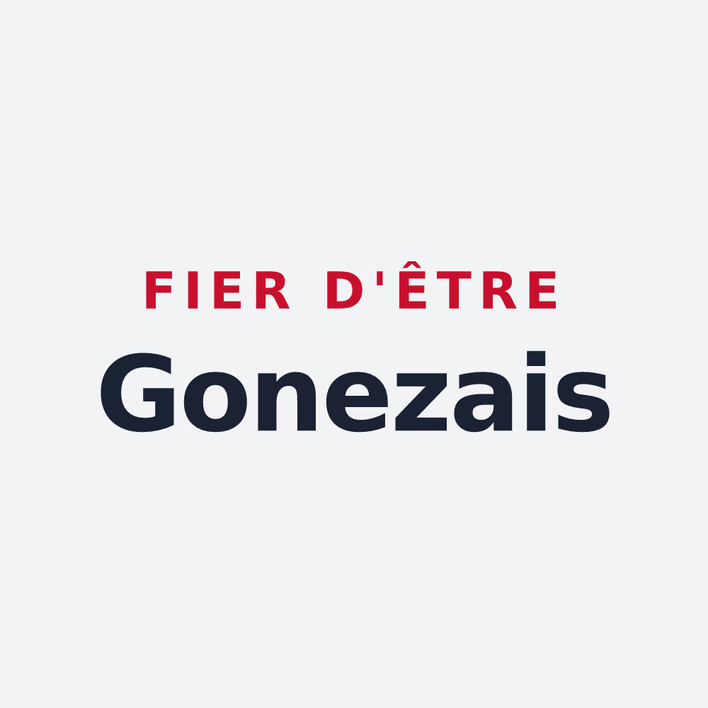 Poster « Fier d'être Gonezais » — design pour Gonez