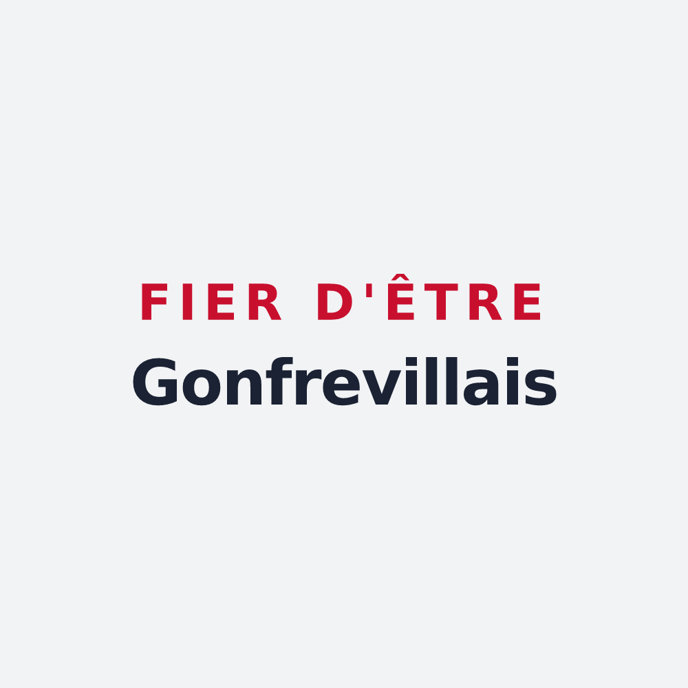 Poster « Fier d'être Gonfrevillais » — design pour Gonfreville-l'Orcher