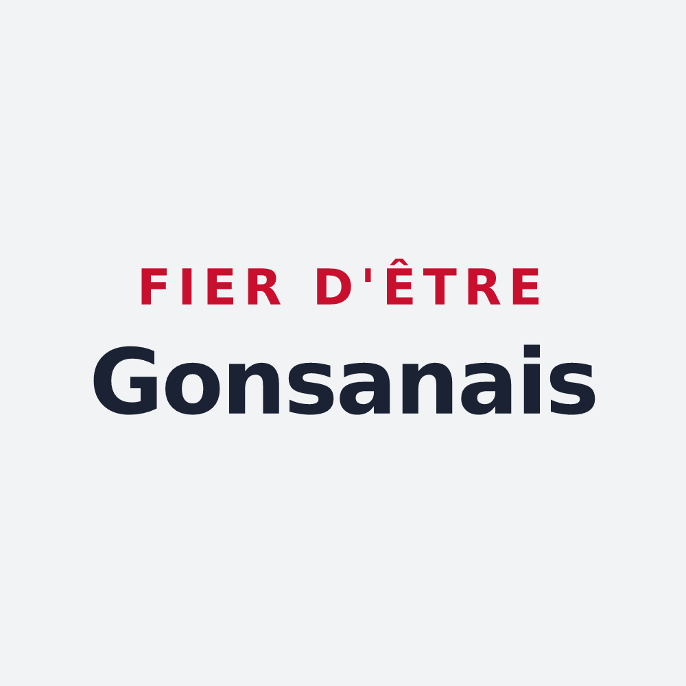 Poster « Fier d'être Gonsanais » — design pour Gonsans