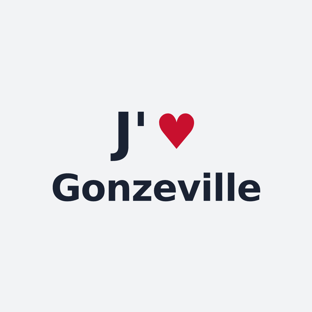 Poster personnalisé Gonzeville — design J'aime Gonzeville