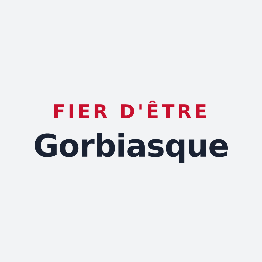 Poster « Fier d'être Gorbiasque » — design pour Gorbio