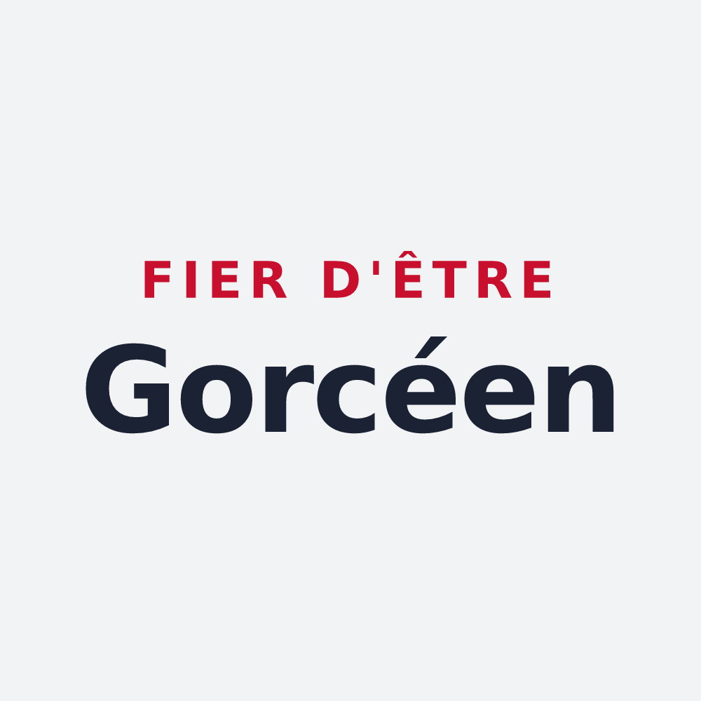 Poster « Fier d'être Gorcéen » — design pour Gorcy