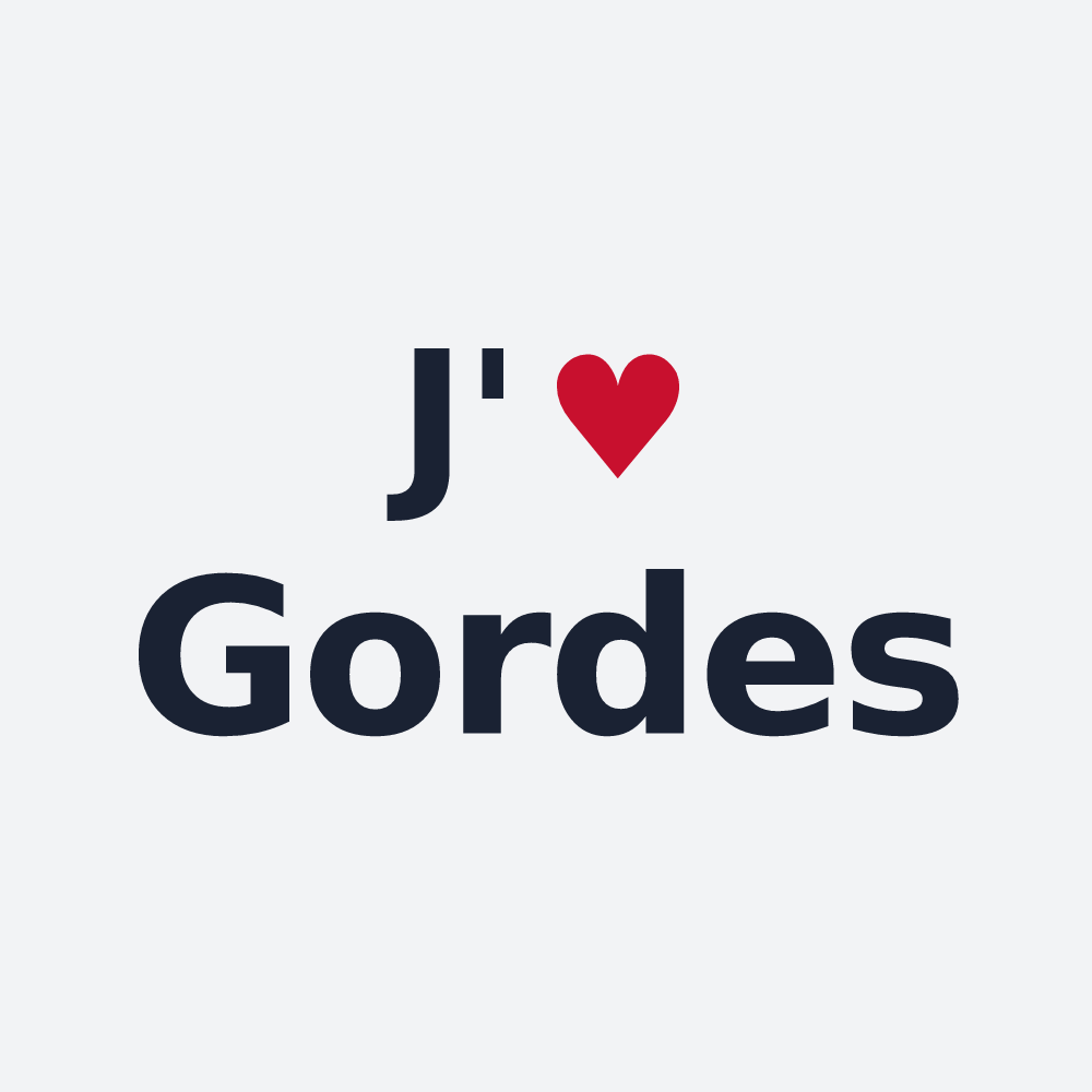 Poster personnalisé Gordes — design J'aime Gordes