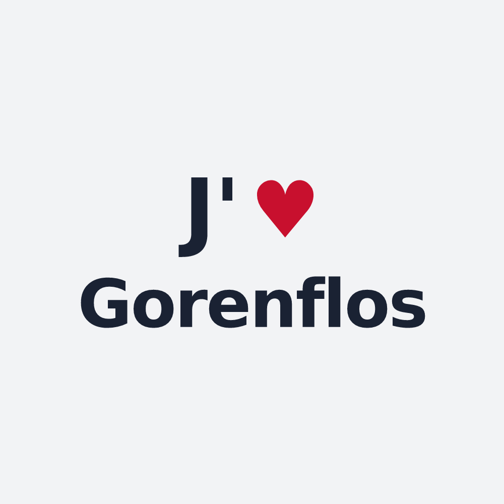 Poster personnalisé Gorenflos — design J'aime Gorenflos