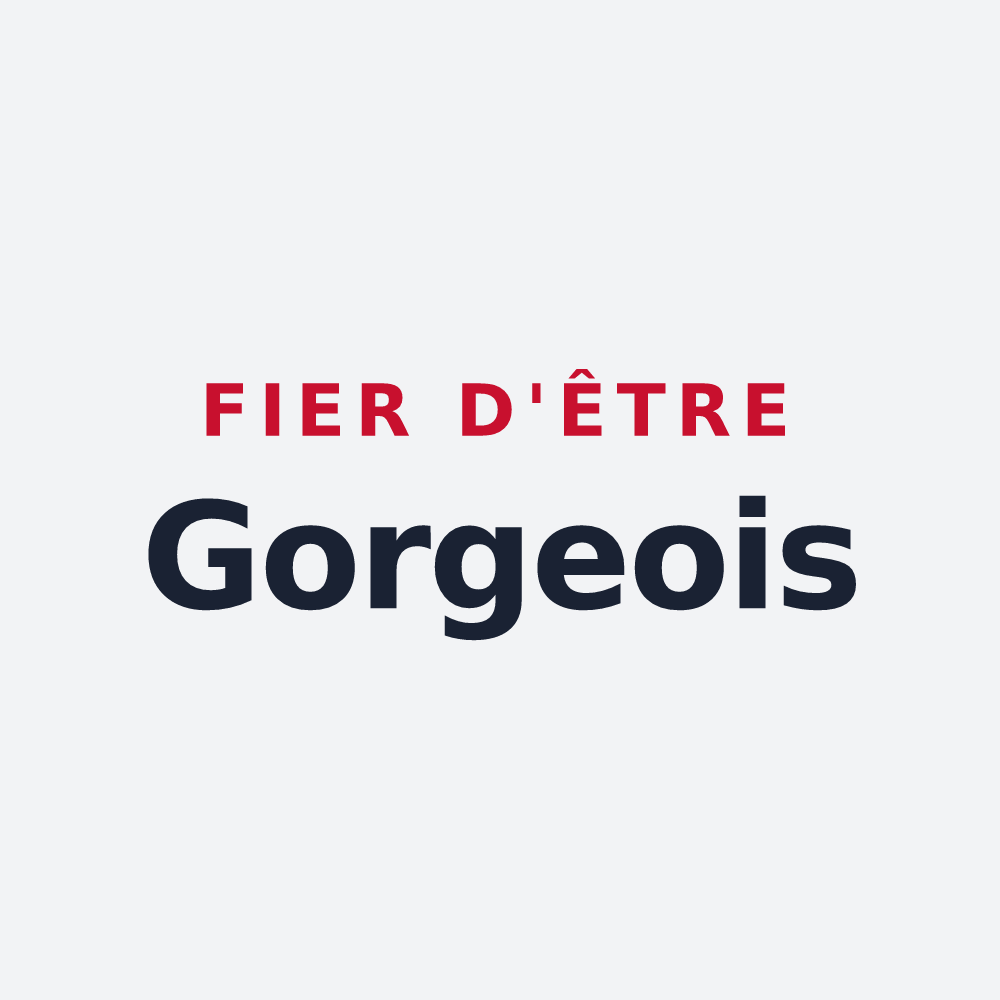 Poster « Fier d'être Gorgeois » — design pour Gorges