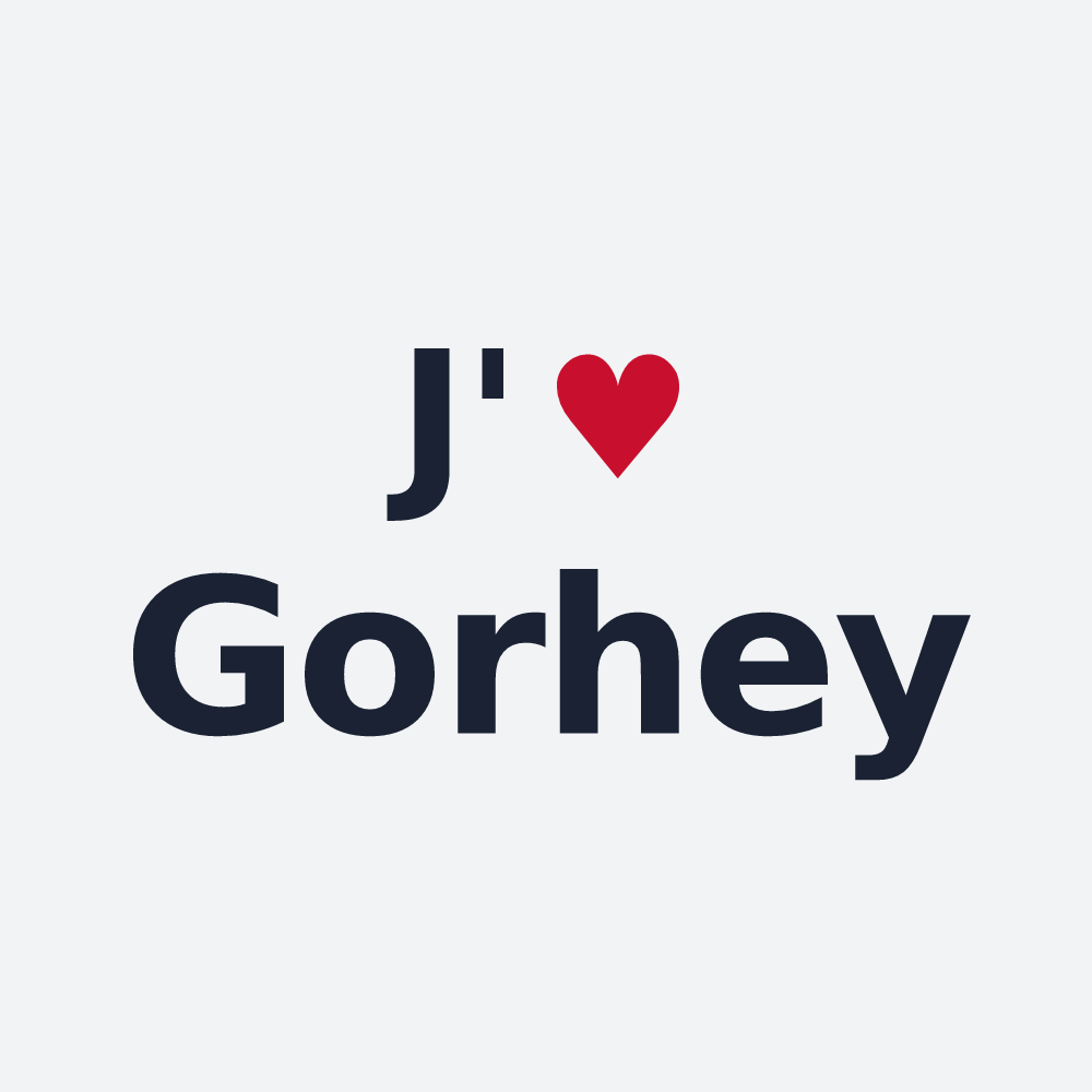 Poster personnalisé Gorhey — design J'aime Gorhey