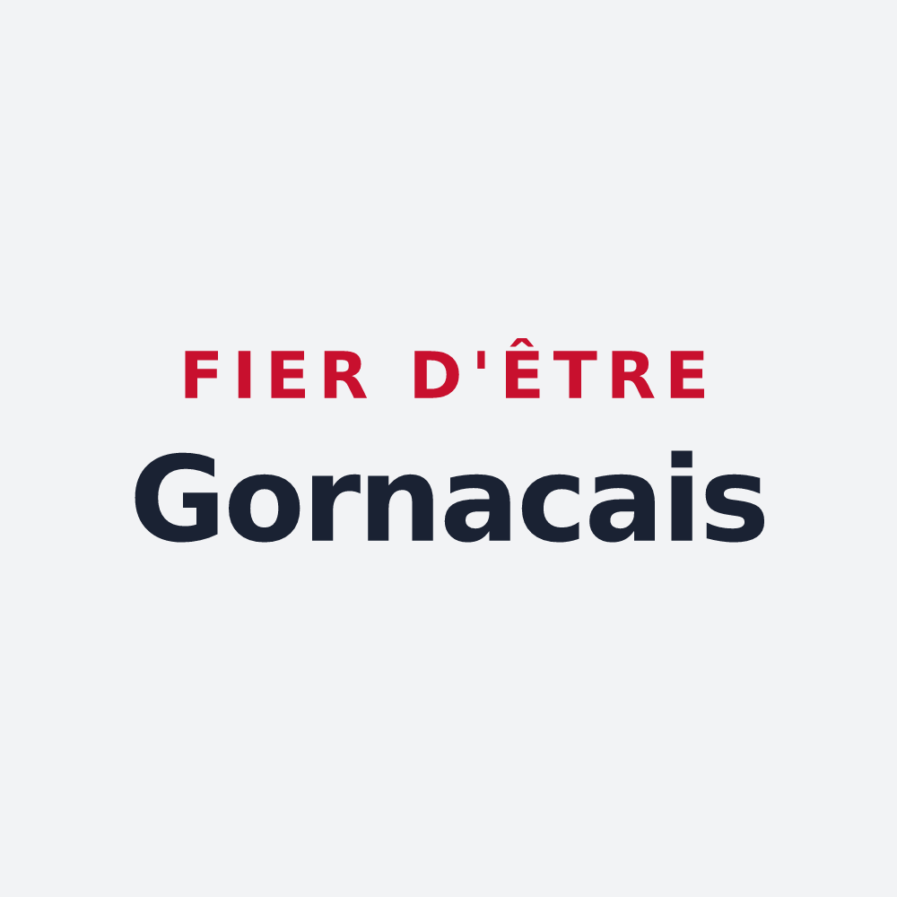 Poster « Fier d'être Gornacais » — design pour Gornac