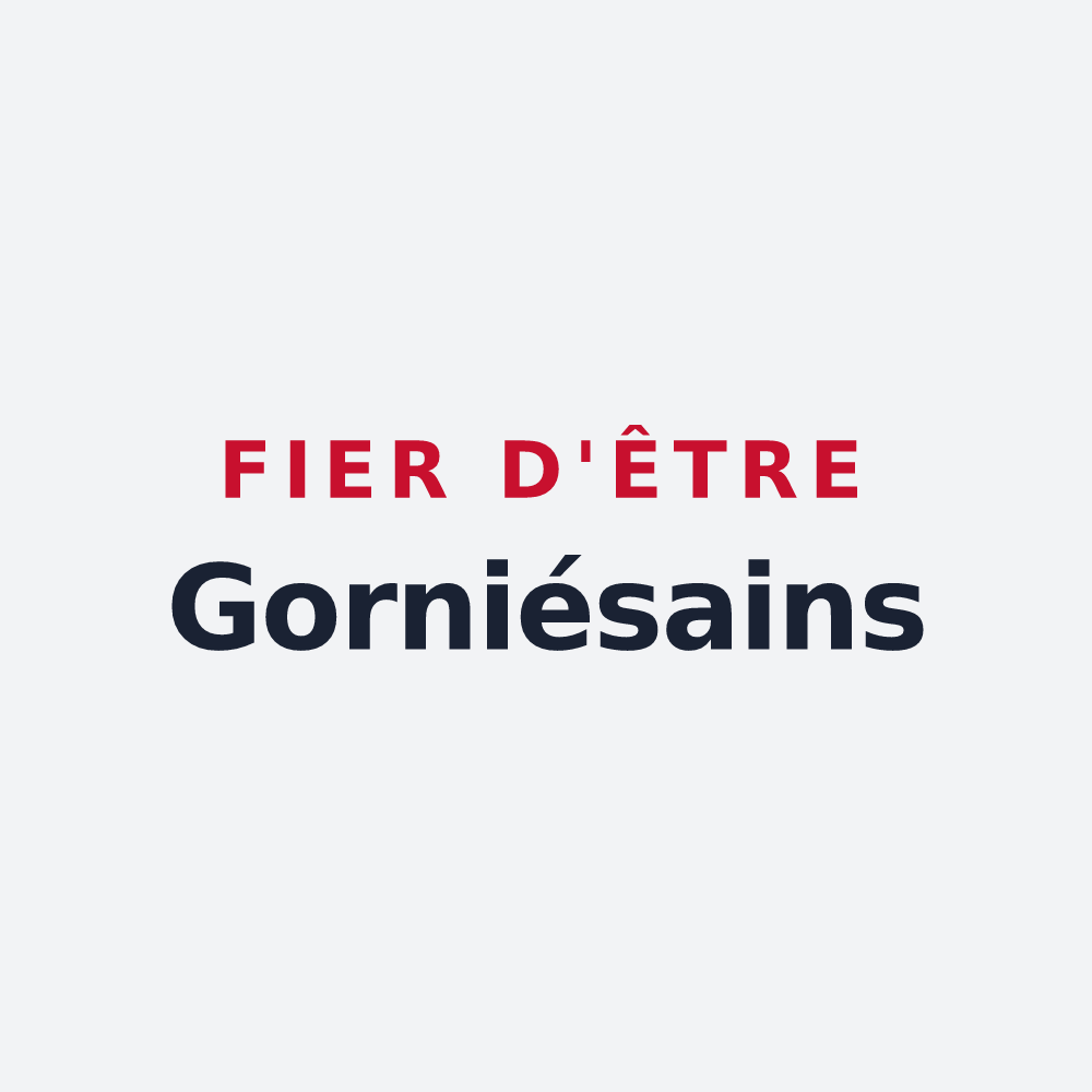 Poster « Fier d'être Gorniésains » — design pour Gorniès