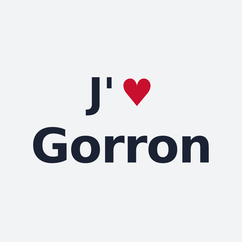 Poster personnalisé Gorron — design J'aime Gorron