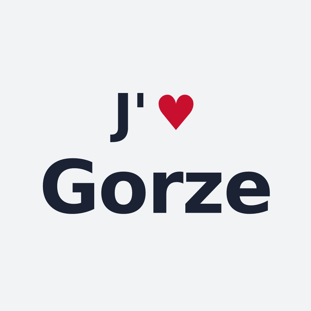 Poster personnalisé Gorze — design J'aime Gorze