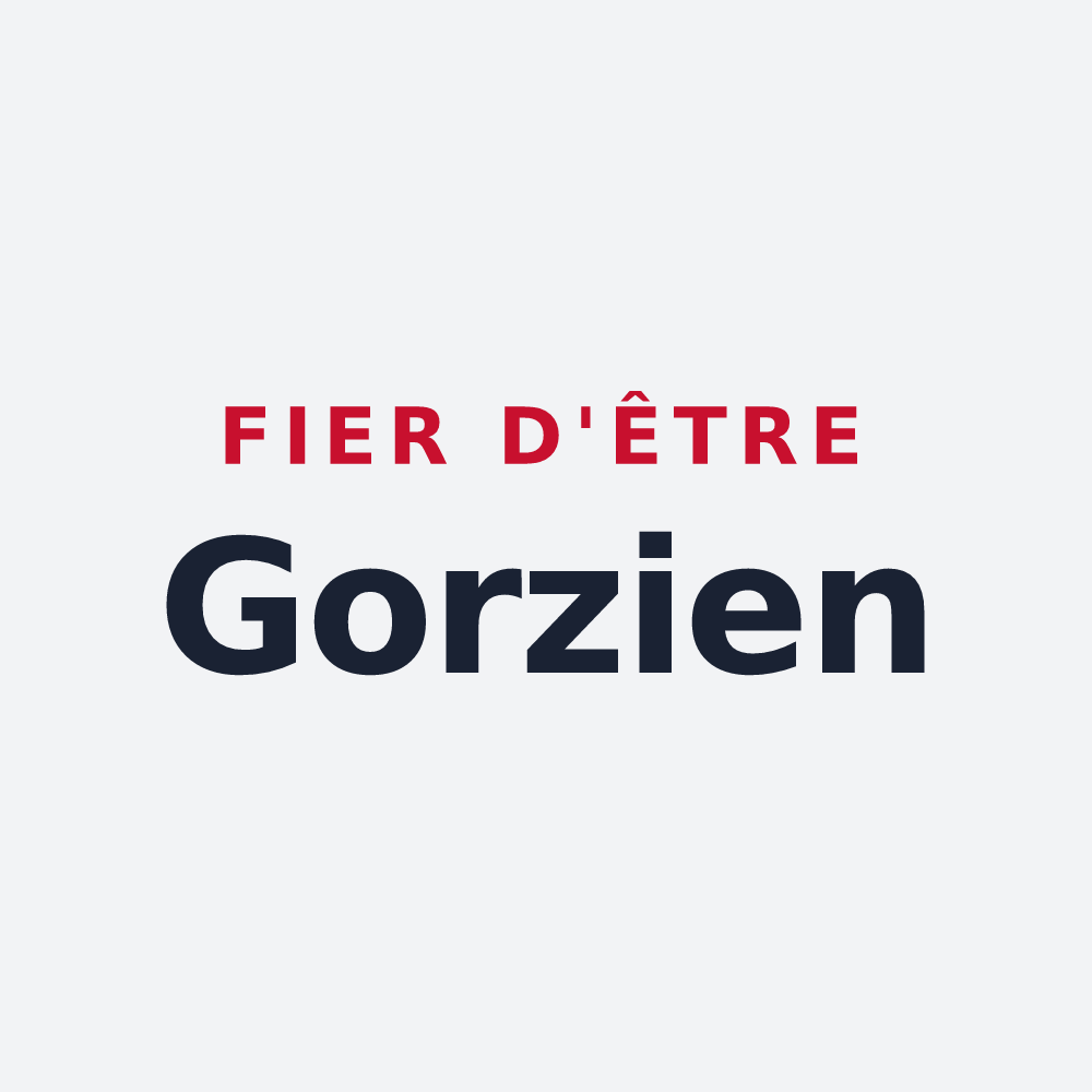 Poster « Fier d'être Gorzien » — design pour Gorze