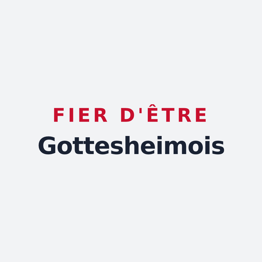 Poster « Fier d'être Gottesheimois » — design pour Gottesheim