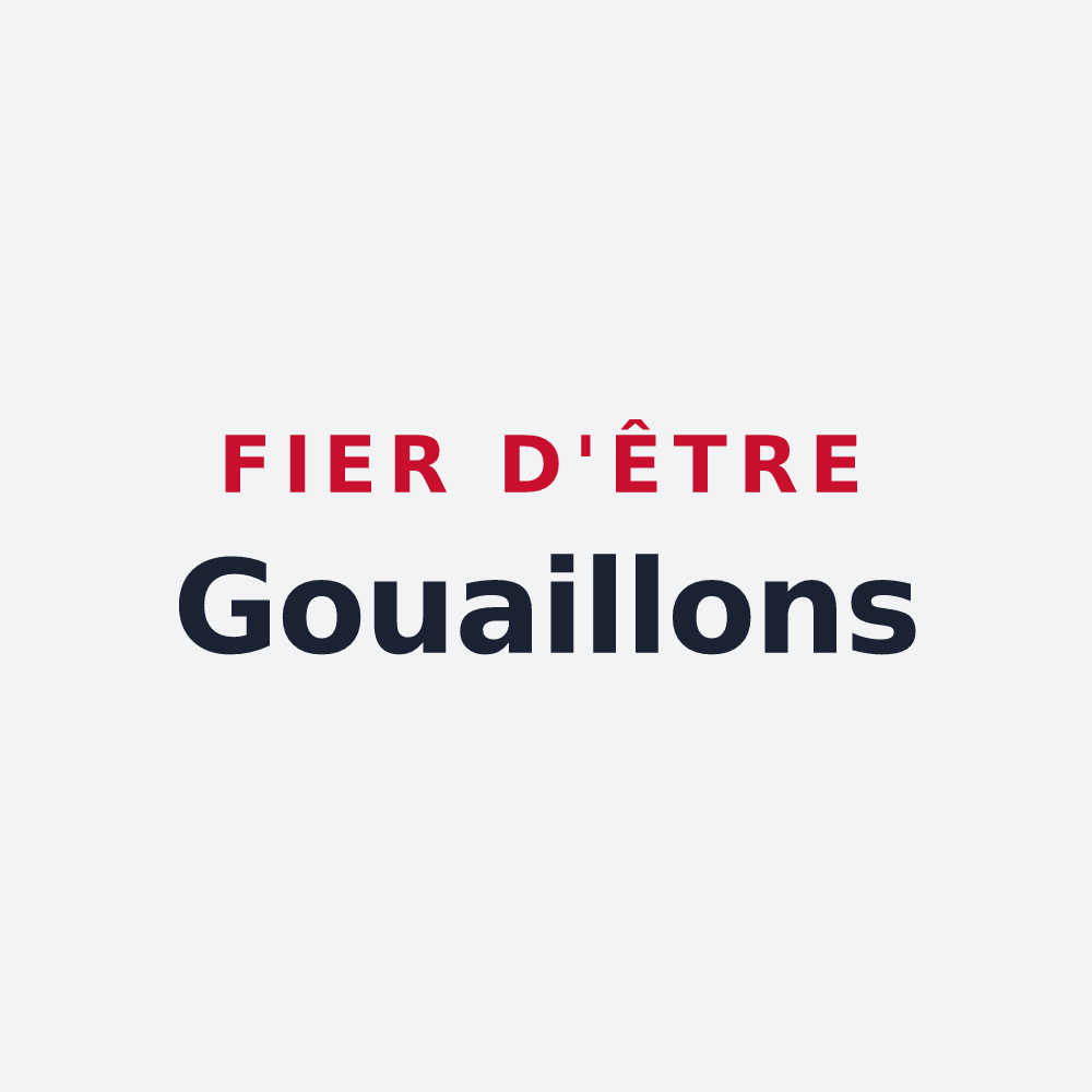 Poster « Fier d'être Gouaillons » — design pour Gouaix
