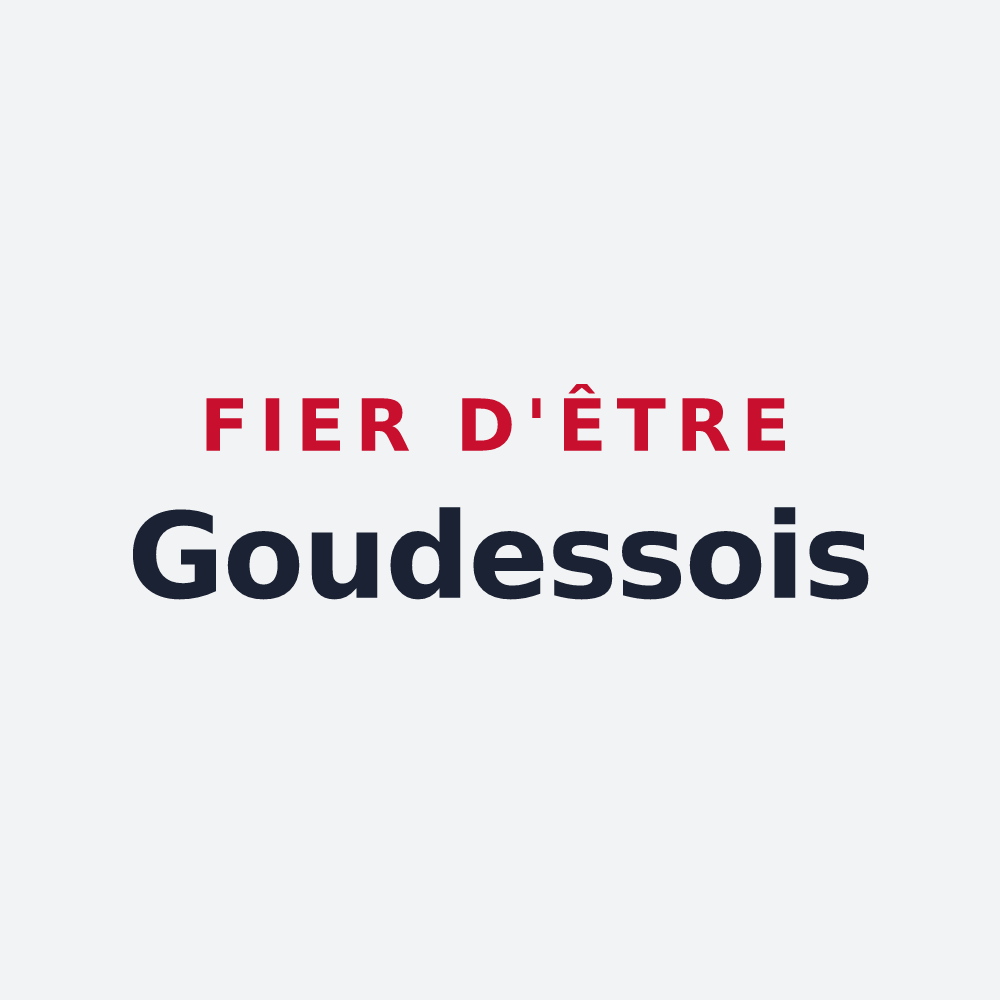 Poster « Fier d'être Goudessois » — design pour Goudex