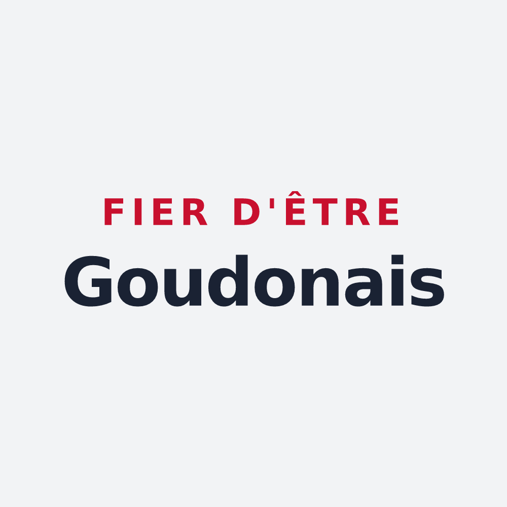 Poster « Fier d'être Goudonais » — design pour Goudon