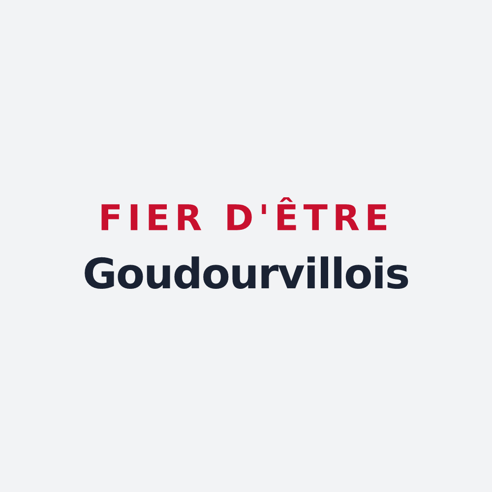 Poster « Fier d'être Goudourvillois » — design pour Goudourville