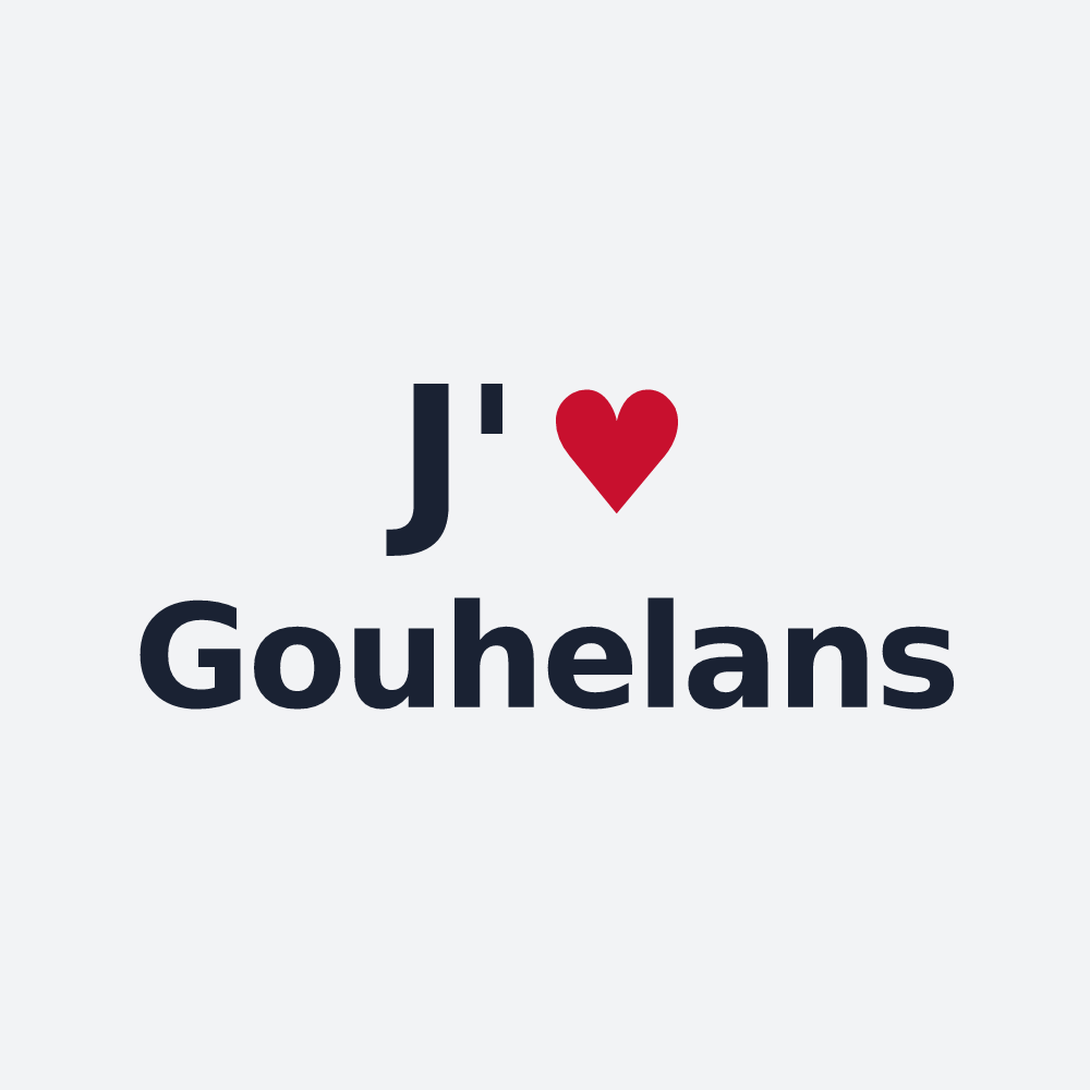 Poster personnalisé Gouhelans — design J'aime Gouhelans