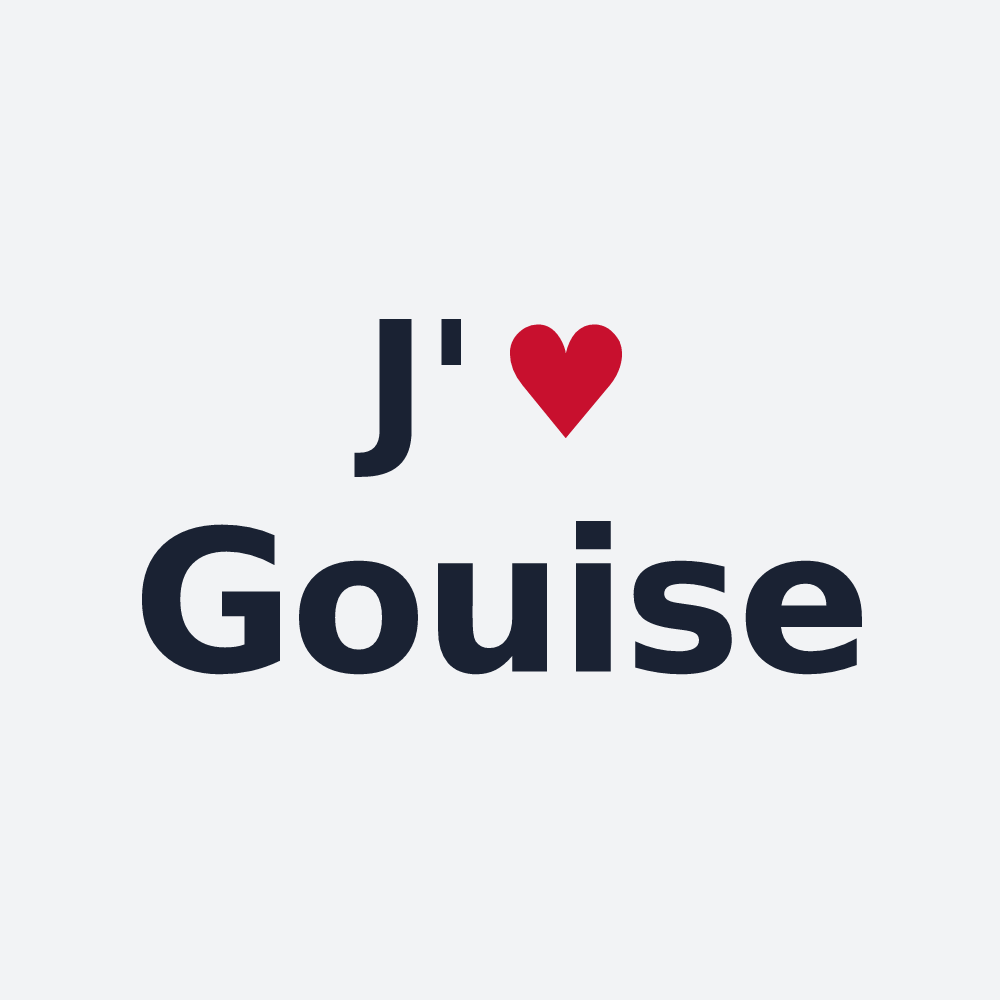 Poster personnalisé Gouise — design J'aime Gouise