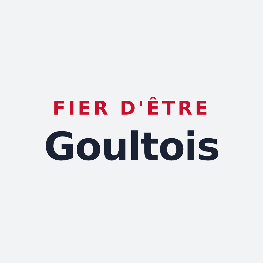 Poster « Fier d'être Goultois » — design pour Goult