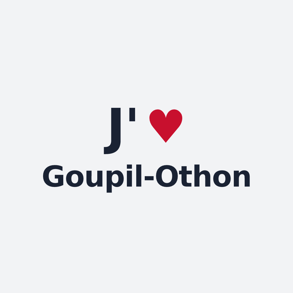 Poster personnalisé Goupil-Othon — design « J'aime Goupil-Othon » imprimé sur le poster