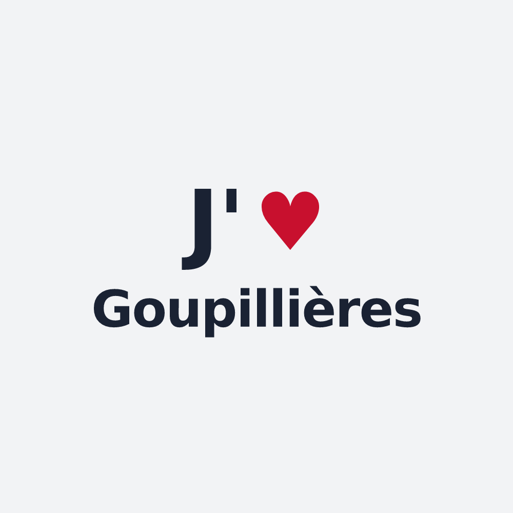 Poster personnalisé Goupillières — design J'aime Goupillières