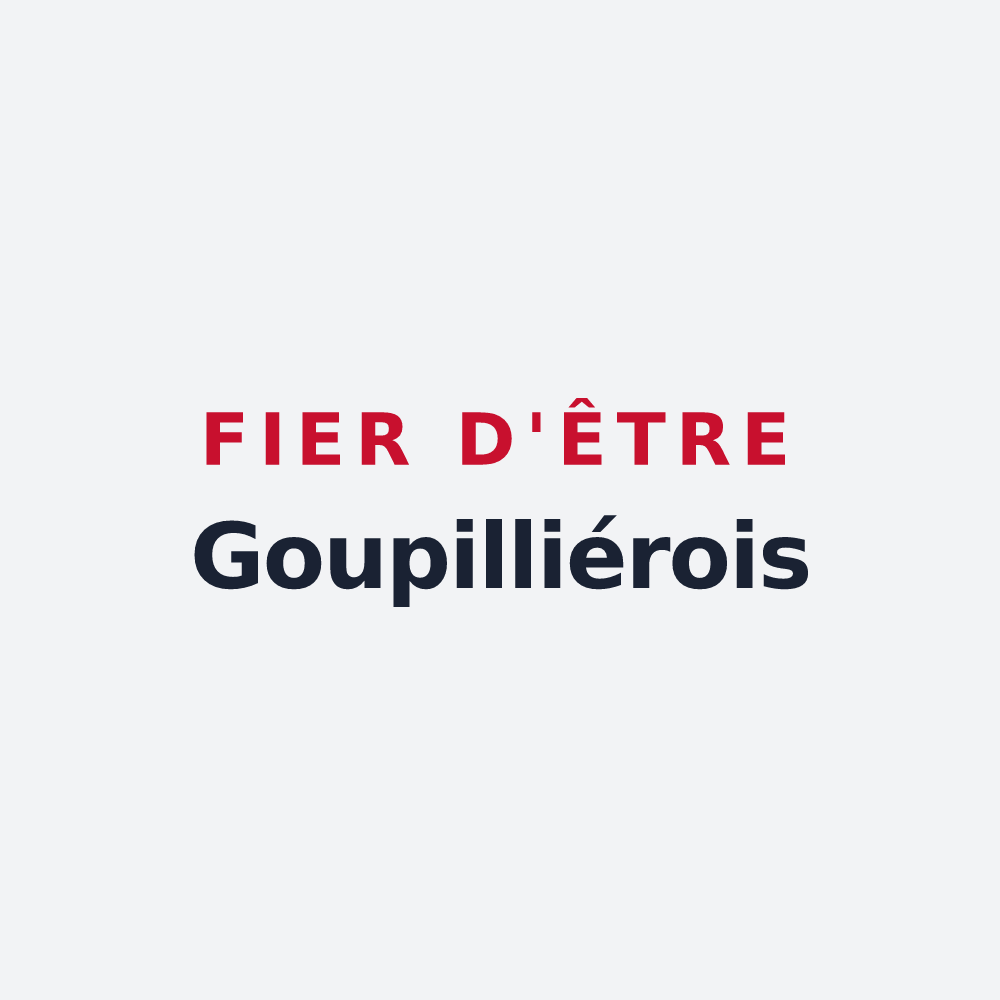 Poster « Fier d'être Goupilliérois » — design pour Goupillières