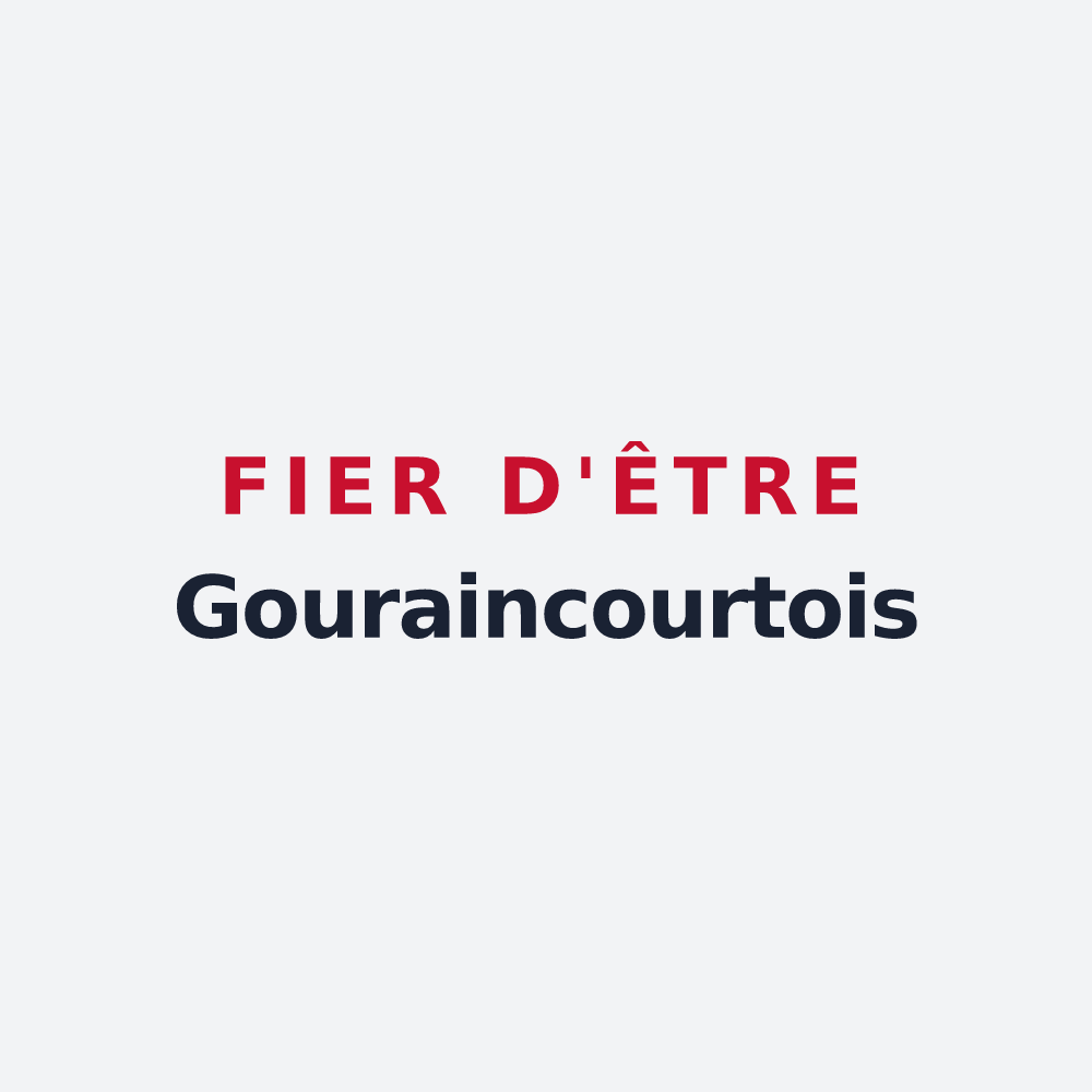 Poster « Fier d'être Gouraincourtois » — design pour Gouraincourt