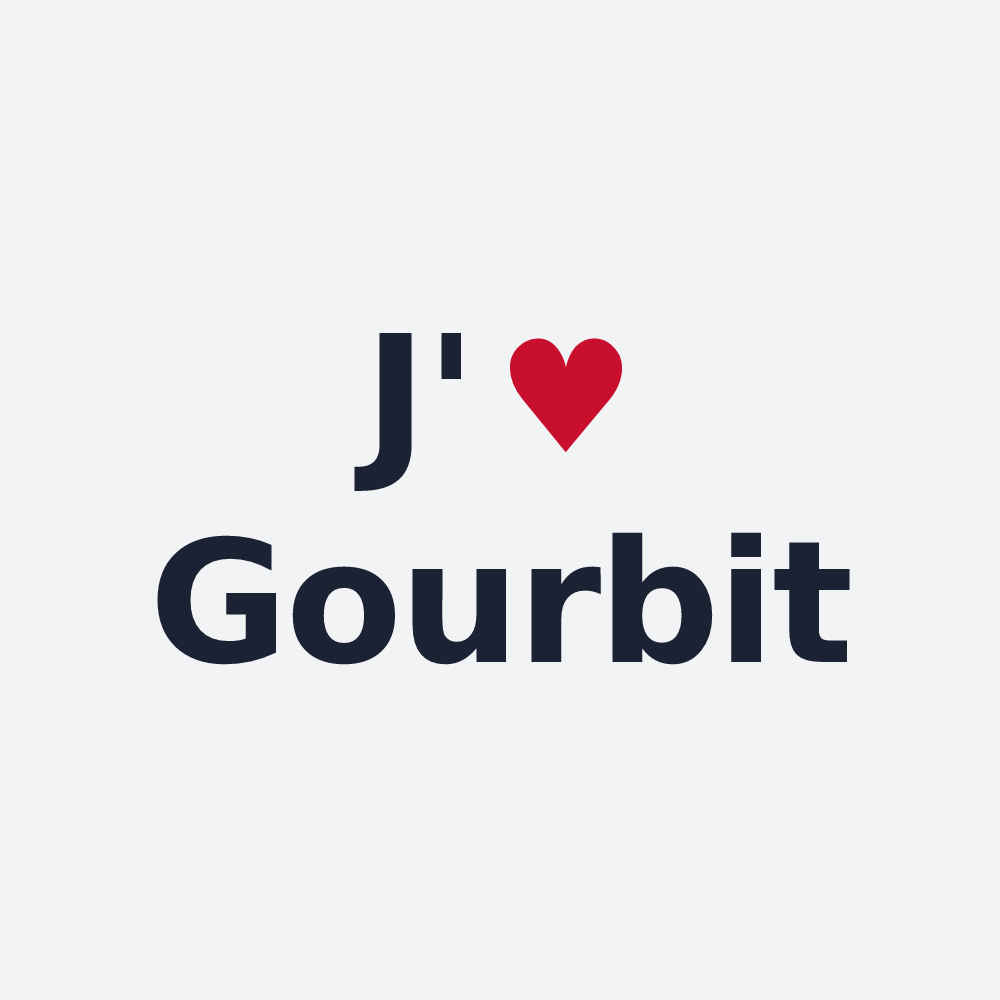 Poster personnalisé Gourbit — design J'aime Gourbit