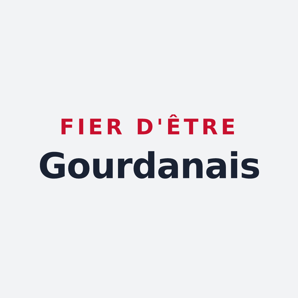 Poster « Fier d'être Gourdanais » — design pour Gourdan-Polignan