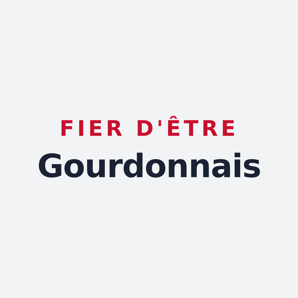 Poster « Fier d'être Gourdonnais » — design pour Gourdon
