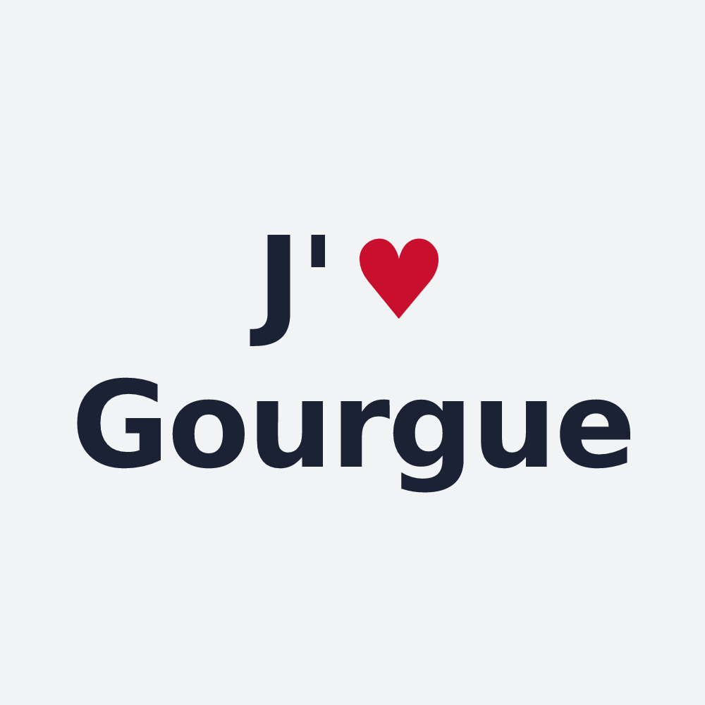 Poster personnalisé Gourgue — design J'aime Gourgue