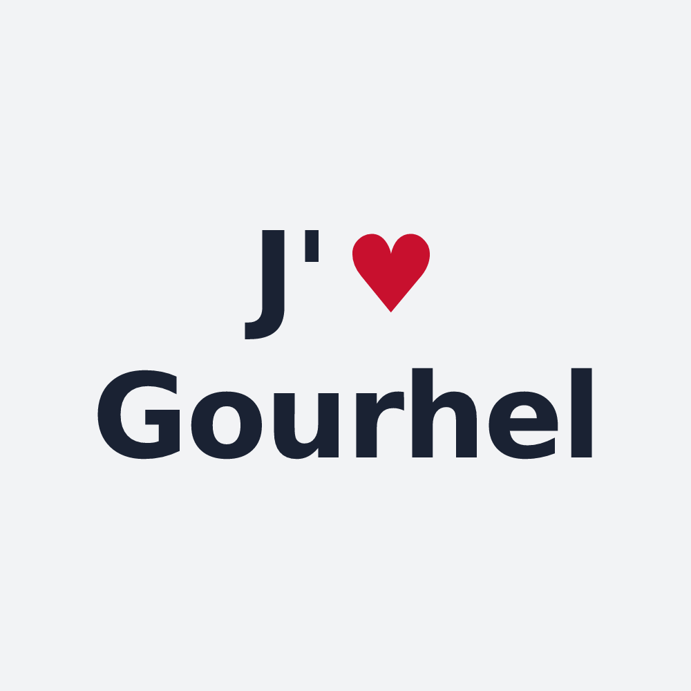 Poster personnalisé Gourhel — design J'aime Gourhel