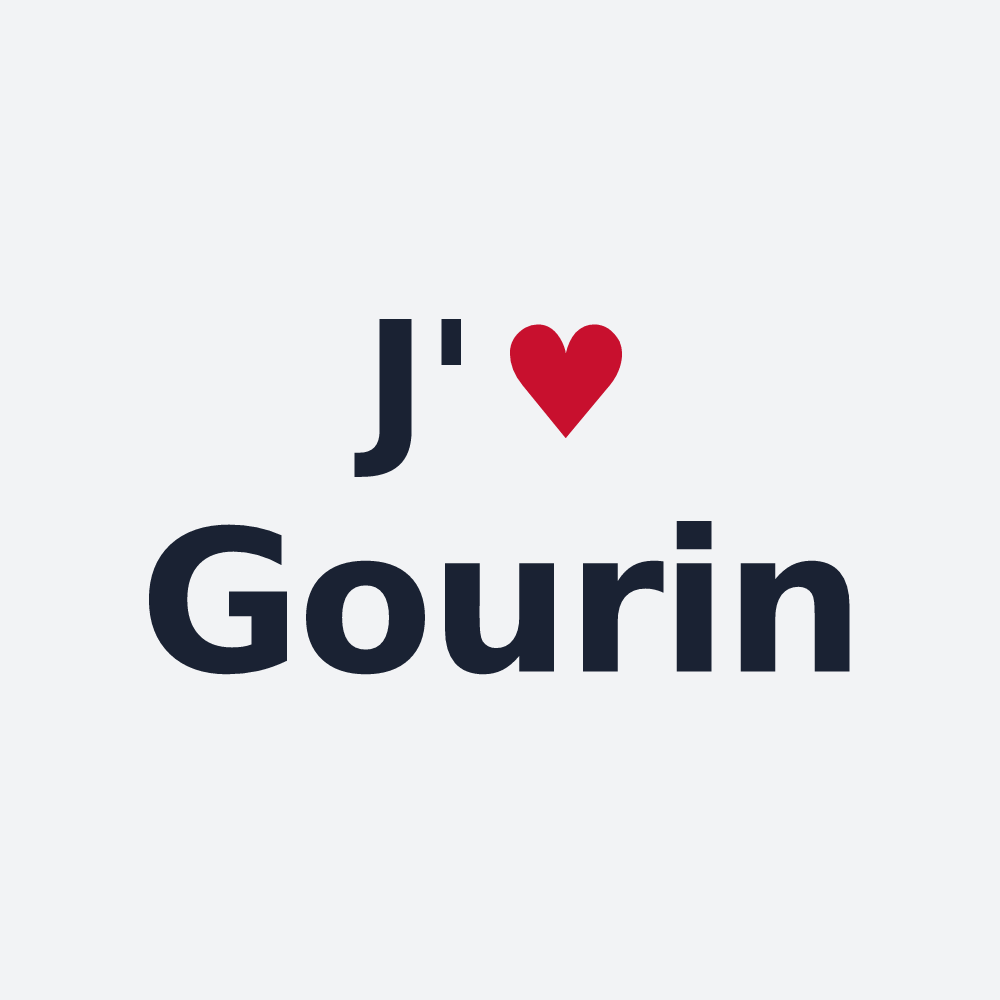 Poster personnalisé Gourin — design J'aime Gourin