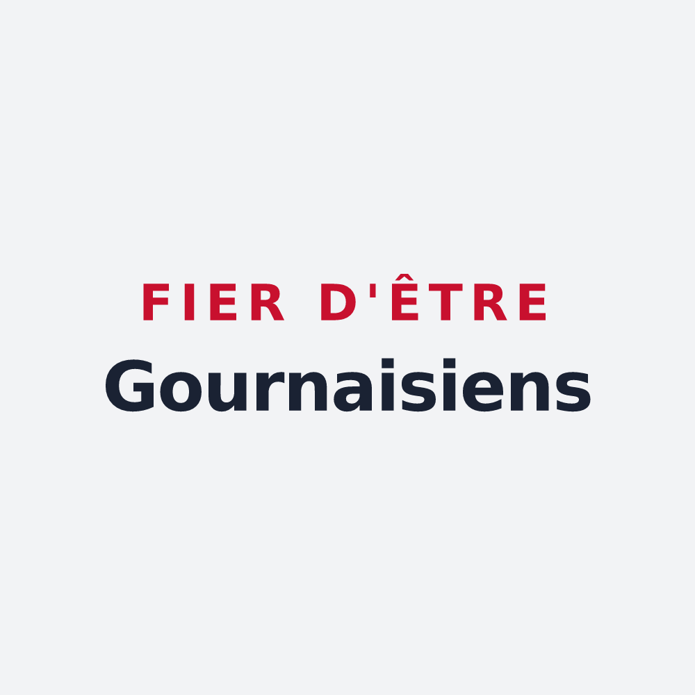 Poster « Fier d'être Gournaisiens » — design pour Gournay-en-Bray