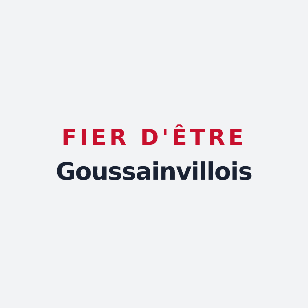 Poster « Fier d'être Goussainvillois » — design pour Goussainville