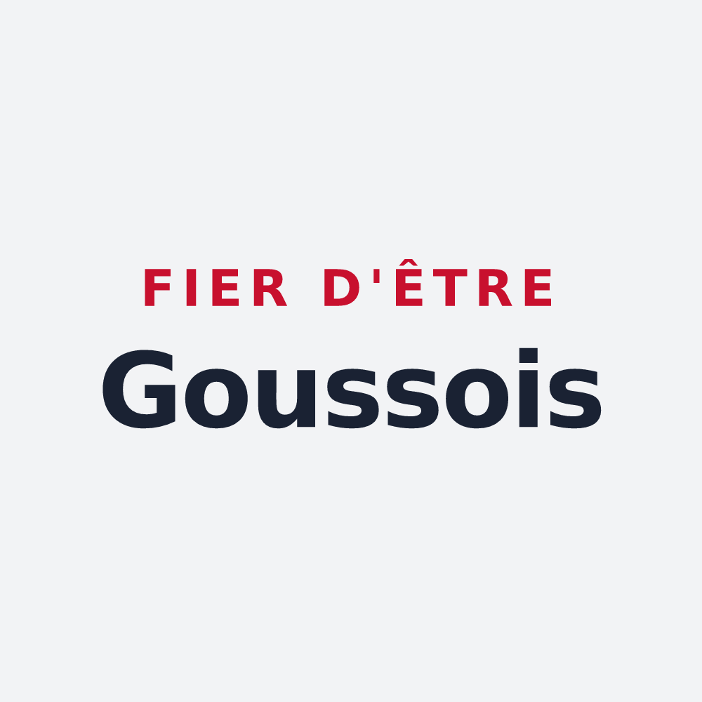 Poster « Fier d'être Goussois » — design pour Gousse