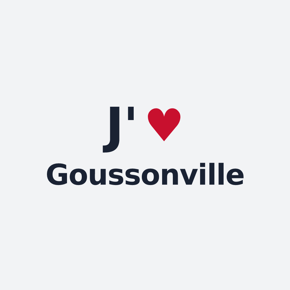 Poster personnalisé Goussonville — design J'aime Goussonville