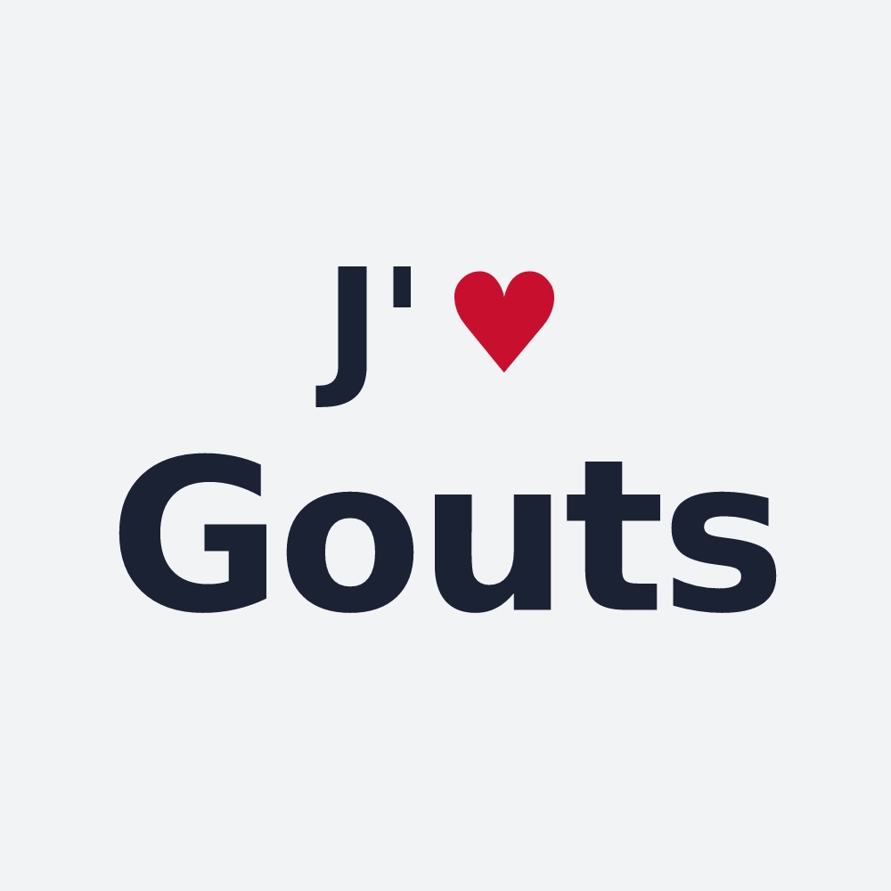 Poster personnalisé Gouts — design J'aime Gouts