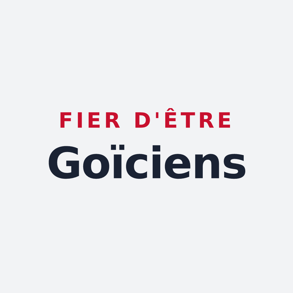Poster « Fier d'être Goïciens » — design pour Gouy