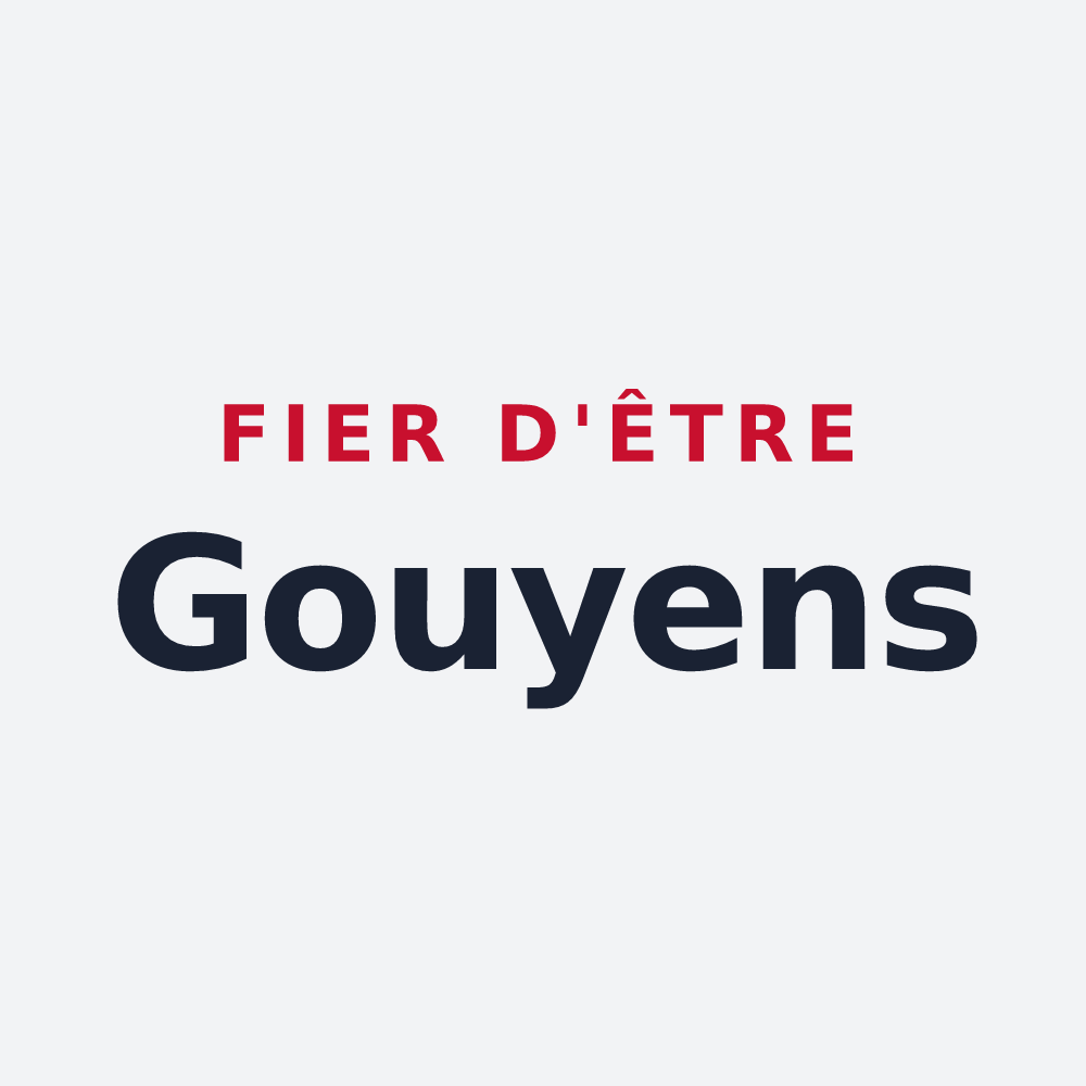 Poster « Fier d'être Gouyens » — design pour Gouy-les-Groseillers