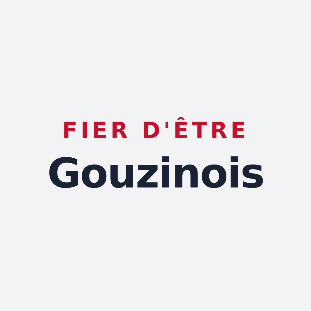 Poster « Fier d'être Gouzinois » — design pour Gouzens