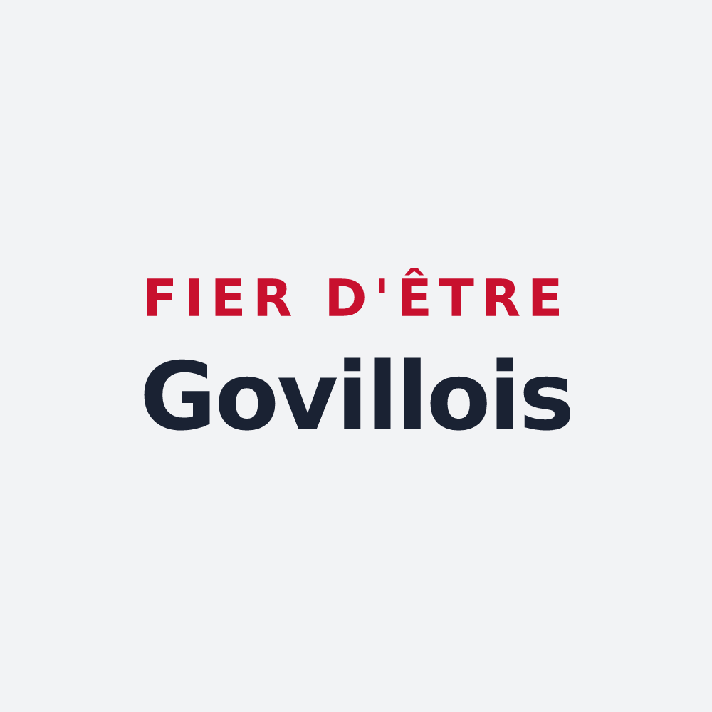 Poster « Fier d'être Govillois » — design pour Goviller