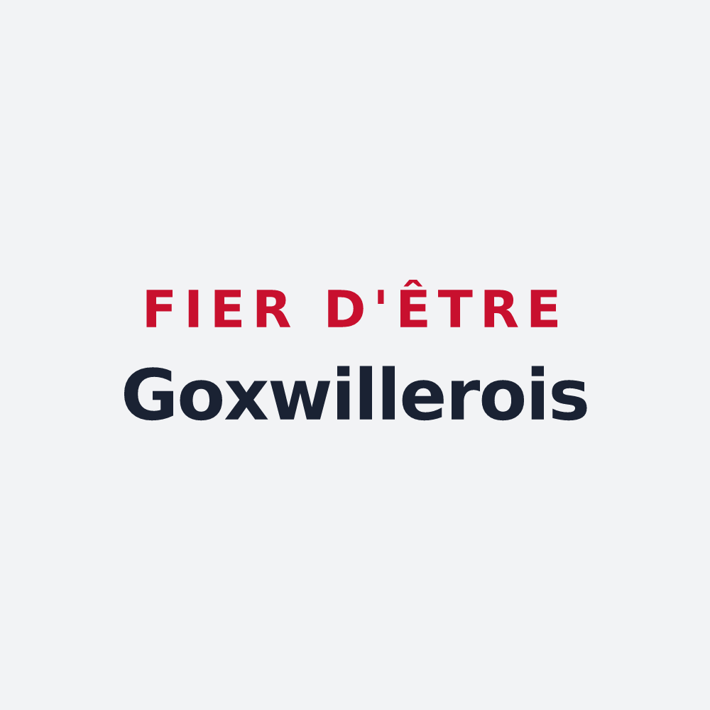 Poster « Fier d'être Goxwillerois » — design pour Goxwiller