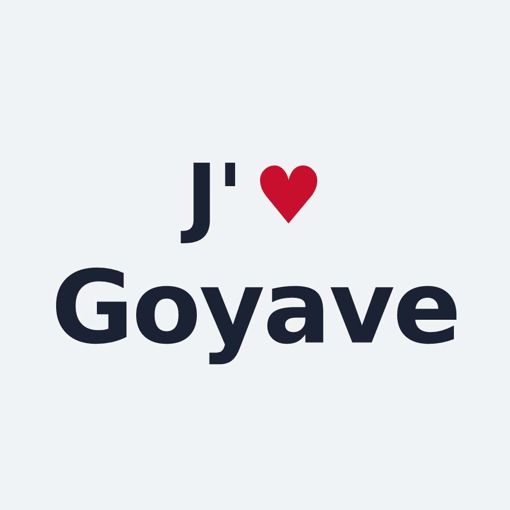 Poster personnalisé Goyave — design J'aime Goyave
